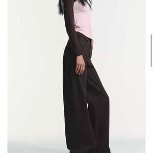 Women's Brown Wide-Leg Pants